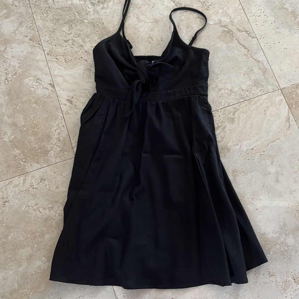 Old Navy black spaghetti strap dress small